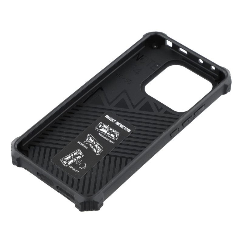 Skal Xiaomi Redmi Note 14 5g Telefonfodral Robust Med Integrerat Stativ