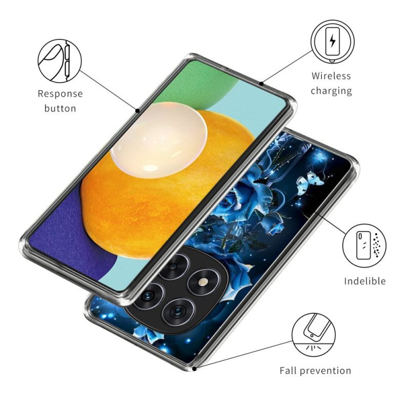 Skal Xiaomi Redmi Note 14 Pro 4g Blå Rosor