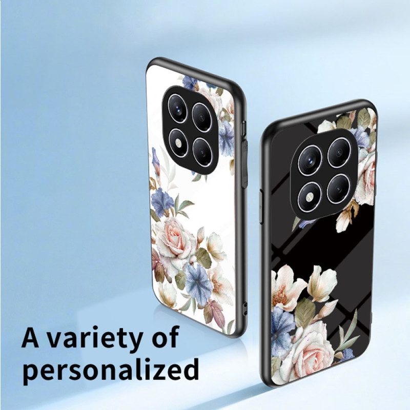 Skal Xiaomi Redmi Note 14 Pro 4g Telefonfodral Blommigt Härdat Glas