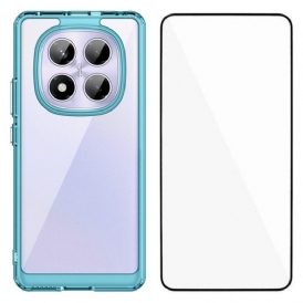 Skal Xiaomi Redmi Note 14 Pro 4g Telefonfodral Hybrid Med Skärmskydd I Härdat Glas