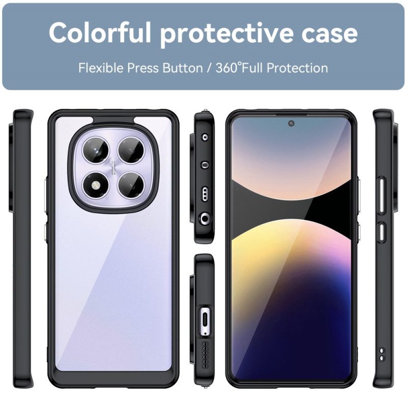 Skal Xiaomi Redmi Note 14 Pro 4g Telefonfodral Hybrid Med Skärmskydd I Härdat Glas