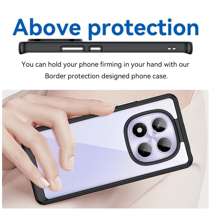 Skal Xiaomi Redmi Note 14 Pro 4g Telefonfodral Hybrid Med Skärmskydd I Härdat Glas