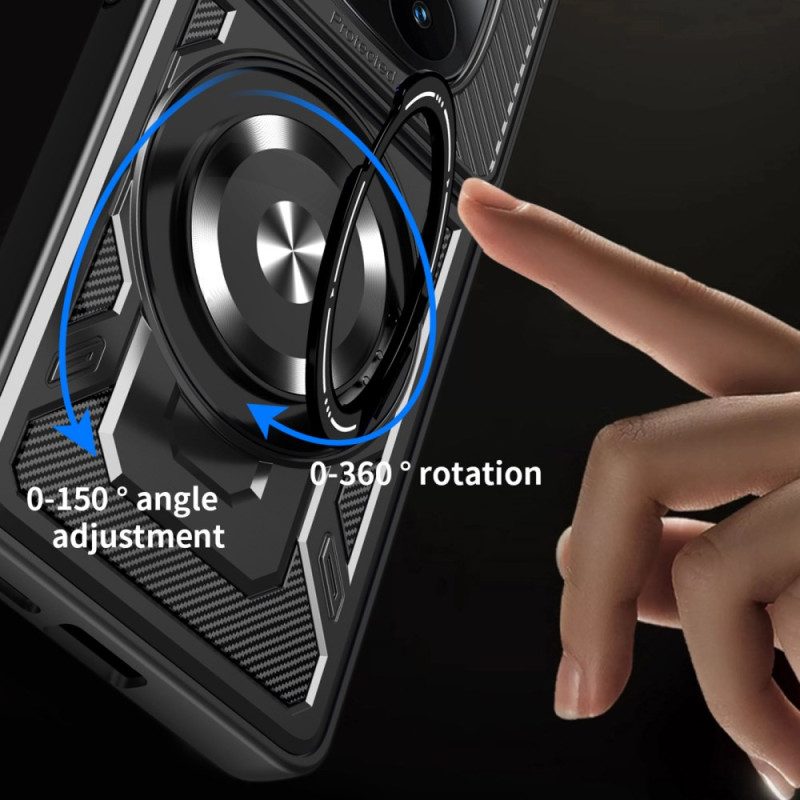 Skal Xiaomi Redmi Note 14 Pro 4g Telefonfodral Magnetisk Med Roterande Stativ