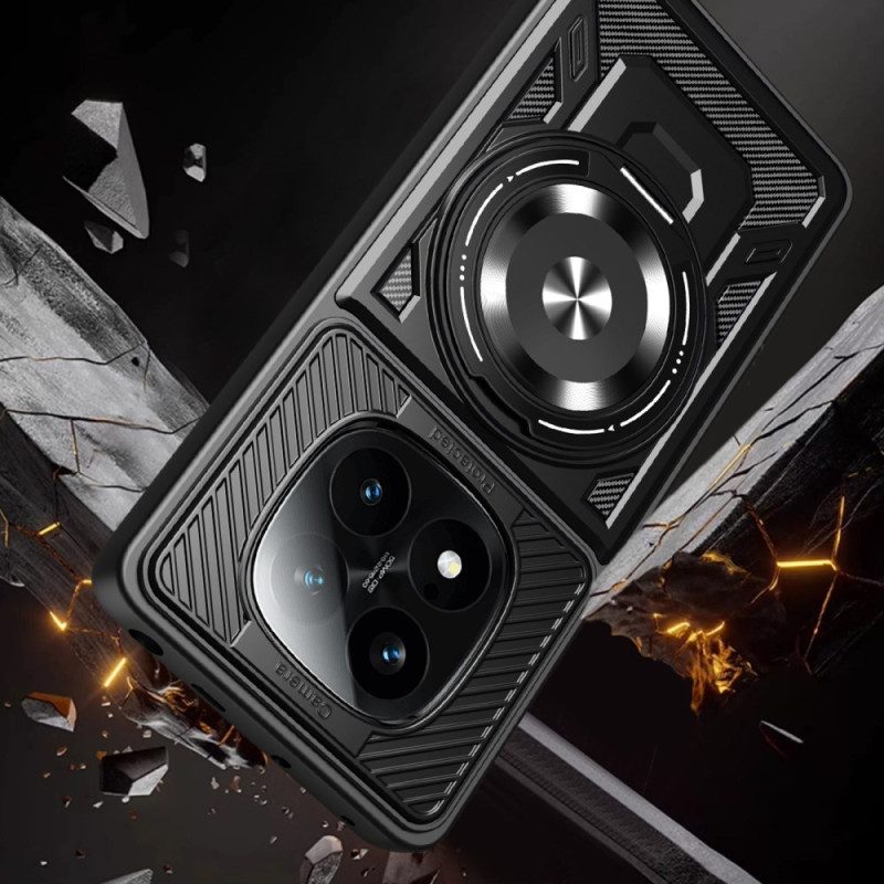 Skal Xiaomi Redmi Note 14 Pro 4g Telefonfodral Magnetisk Med Roterande Stativ