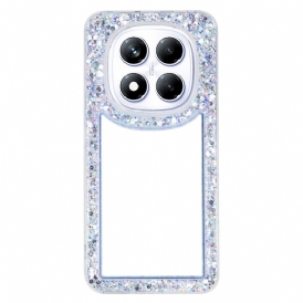 Skal Xiaomi Redmi Note 14 Pro 4g Telefonfodral Transparent Med Glitterkanter