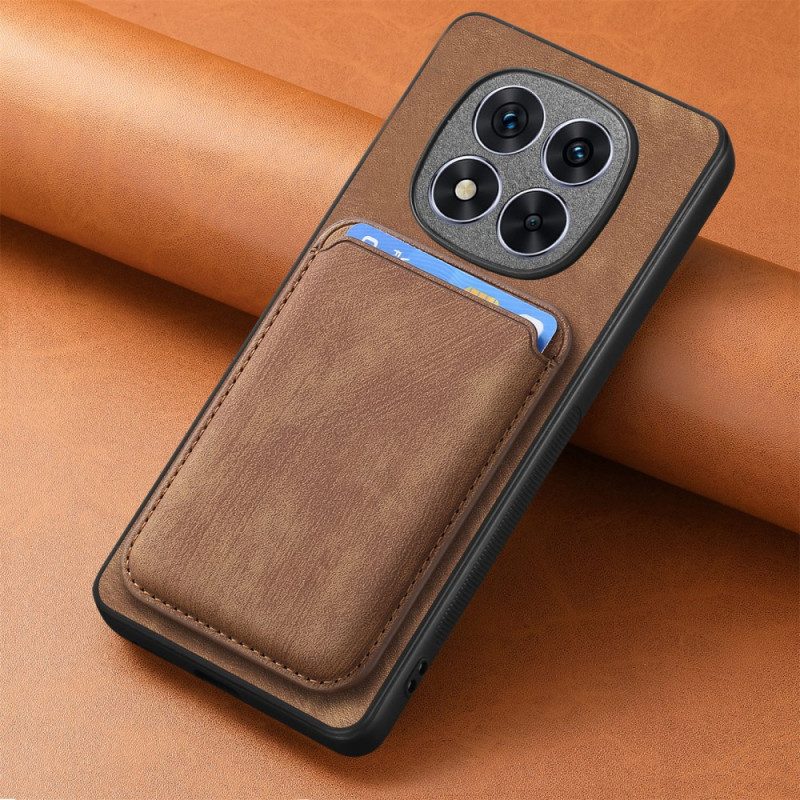 Skal Xiaomi Redmi Note 14 Pro 5g Avtagbar Korthållare I Lädereffekt