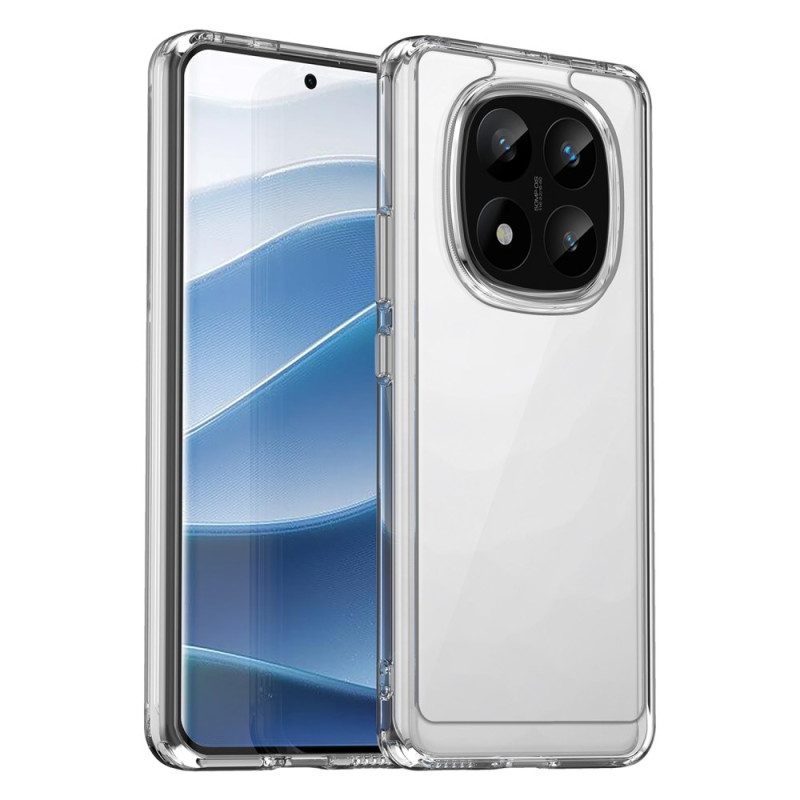 Skal Xiaomi Redmi Note 14 Pro 5g Genomskinligt Med Heltäckande Skärmskydd I Härdat Glas