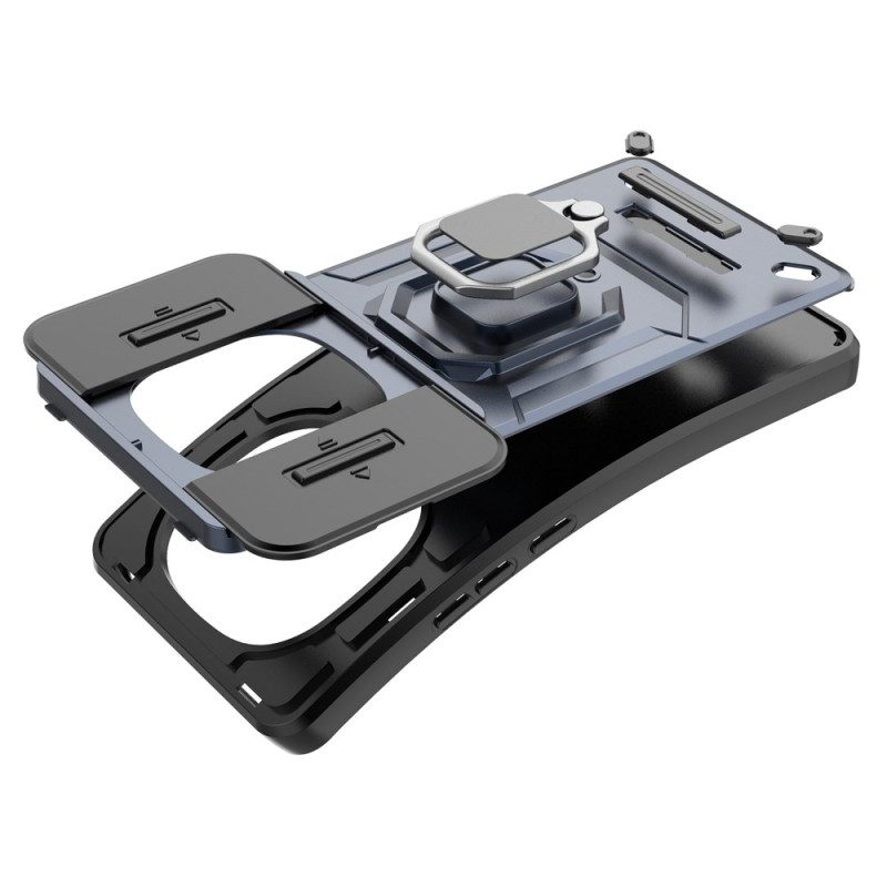 Skal Xiaomi Redmi Note 14 Pro 5g Telefonfodral Slitstark Ringhållare Och Linsskydd