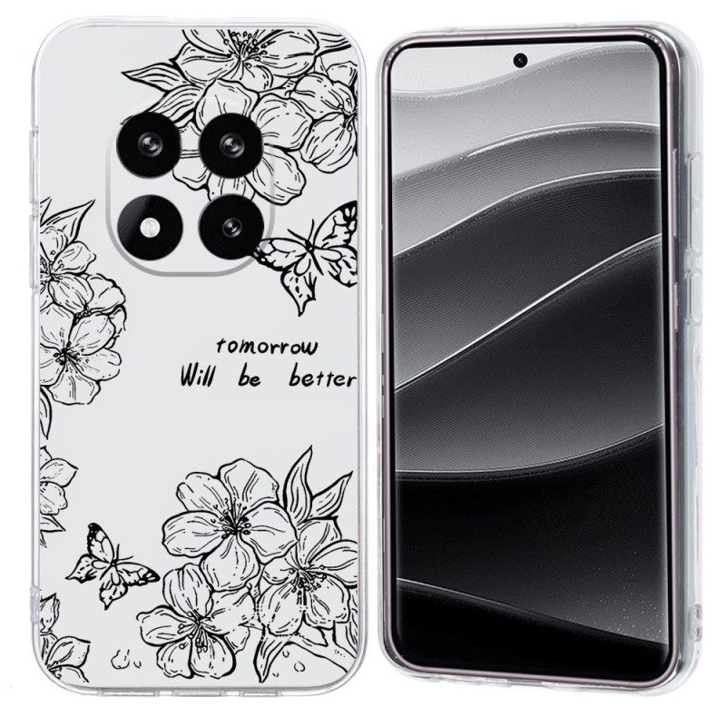 Skal Xiaomi Redmi Note 14 Pro Plus 5g Fjärils- Och Blomdesign