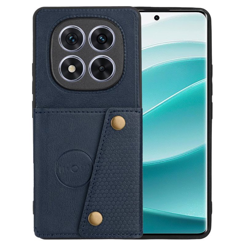 Skal Xiaomi Redmi Note 14 Pro Plus 5g Korthållare Och Stativ I Läderstil
