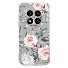 Skal Xiaomi Redmi Note 14 Pro Plus 5g Rosa Blommor