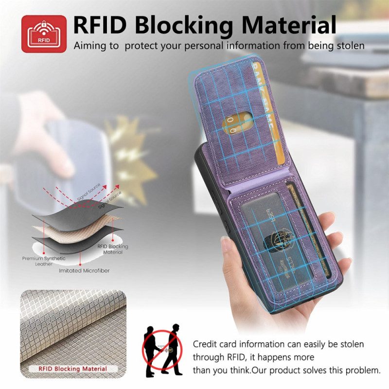Skal Xiaomi Redmi Note 14 Pro Plus 5g Telefonfodral Rfid-blockerande Avtagbar Korthållare