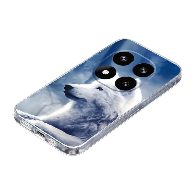 Skal Xiaomi Redmi Note 14 Pro Plus 5g Telefonfodral Vit Varg