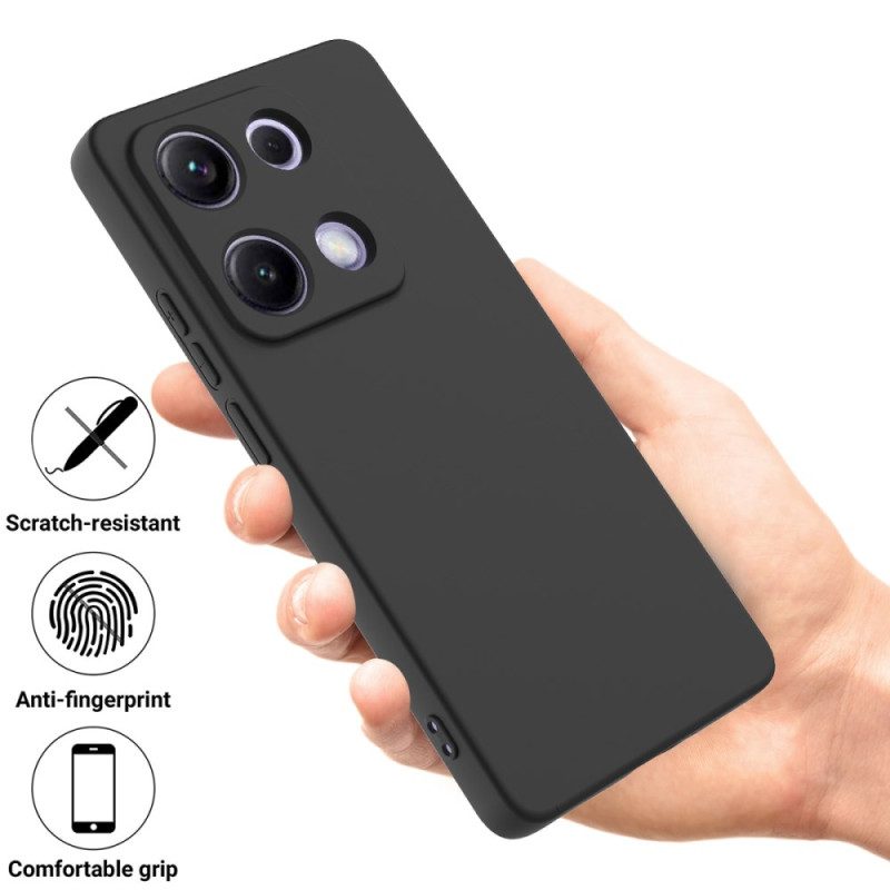Skal Xiaomi Redmi Note 14s Telefonfodral Flytande Silikonarmband
