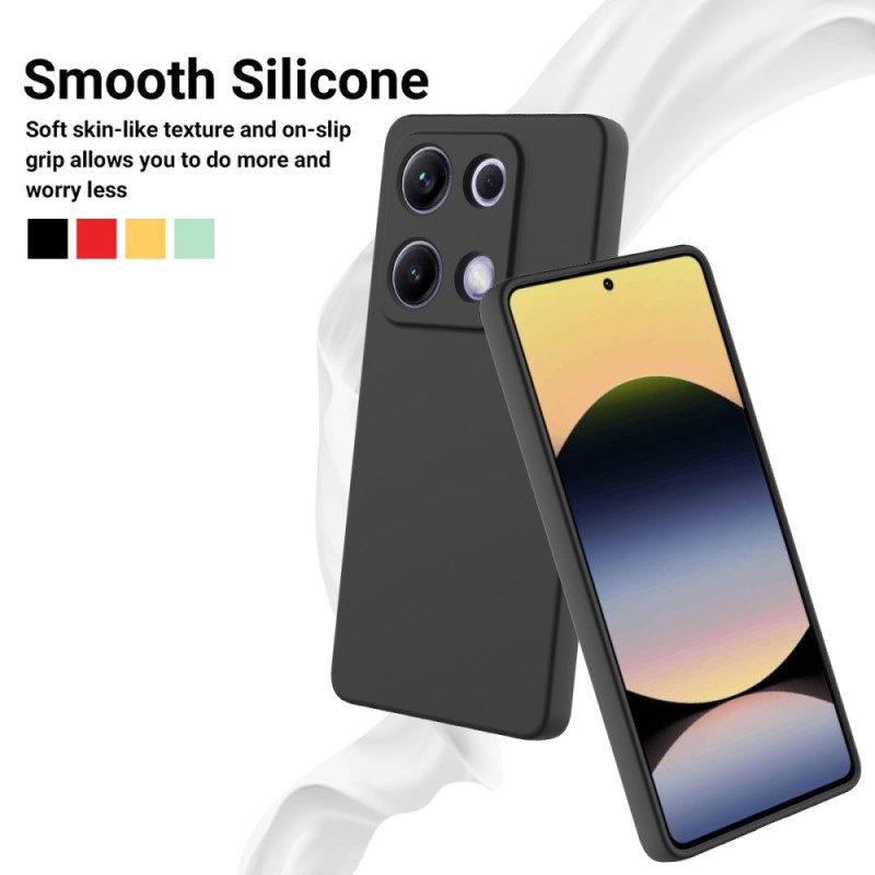 Skal Xiaomi Redmi Note 14s Telefonfodral Flytande Silikonarmband