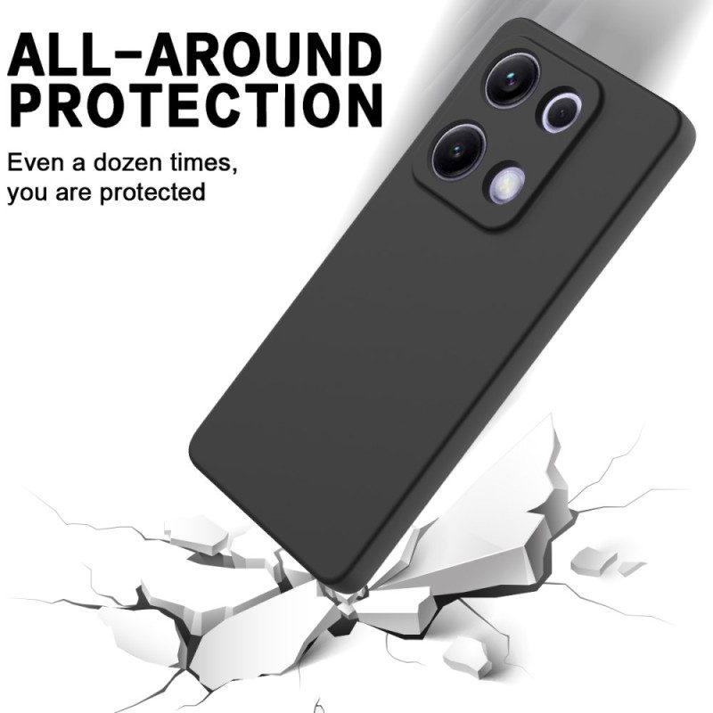 Skal Xiaomi Redmi Note 14s Telefonfodral Flytande Silikonarmband