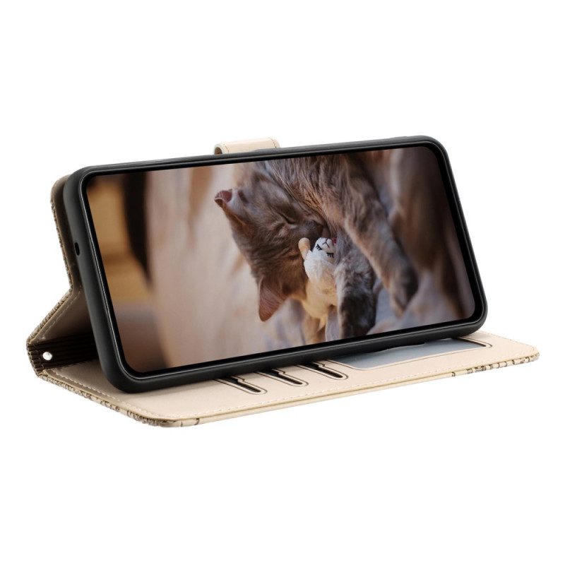 Skyddsfodral Poco X7 5g Kattmönster-snodd