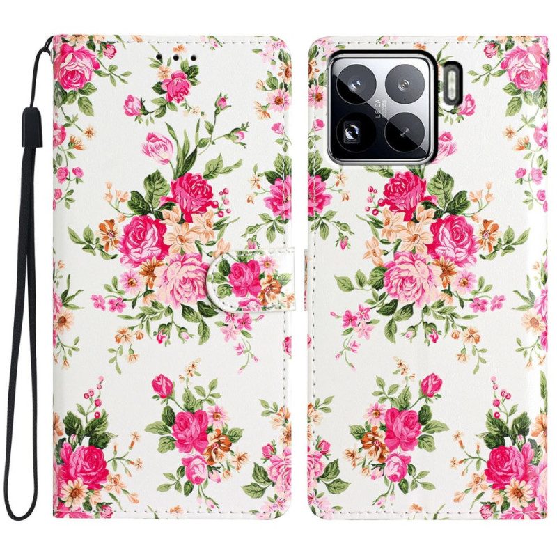 Skyddsfodral Xiaomi 15 Pro Röda Blommor