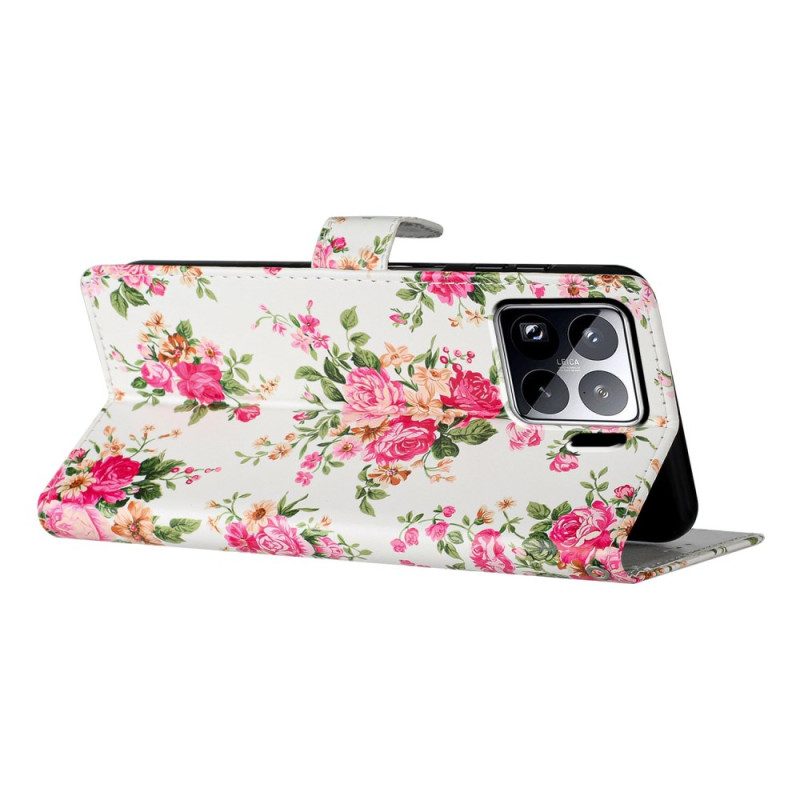 Skyddsfodral Xiaomi 15 Pro Röda Blommor