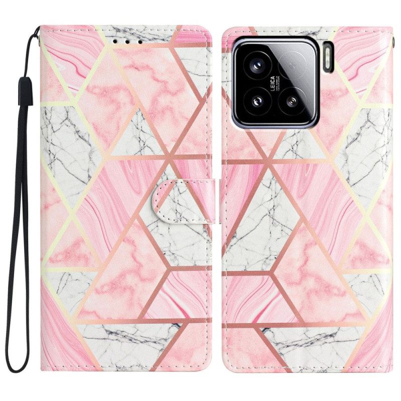 Skyddsfodral Xiaomi 15 Rosa Marmor