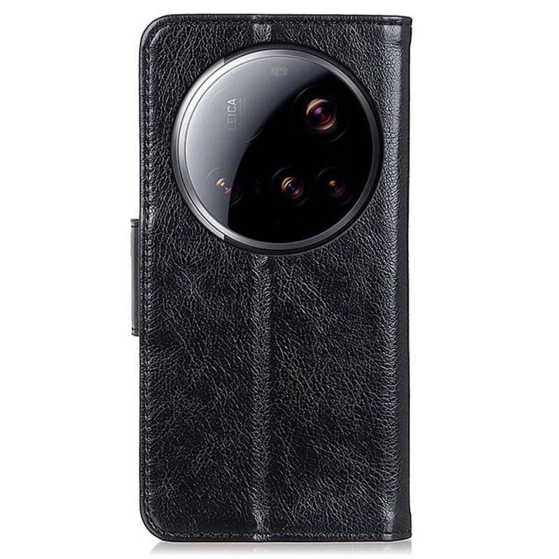 Skyddsfodral Xiaomi 15 Ultra Nappaläderstruktur