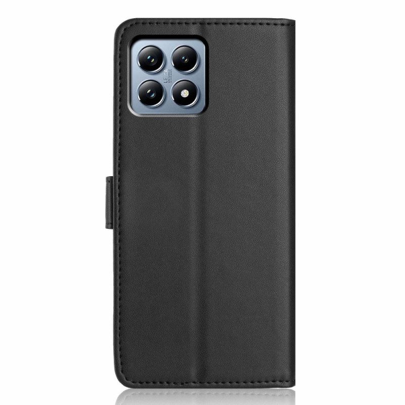 Skyddsfodral Xiaomi 15t Enfärgad Lädereffekt