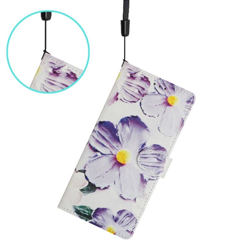 Skyddsfodral Xiaomi 15t Lila Blommor