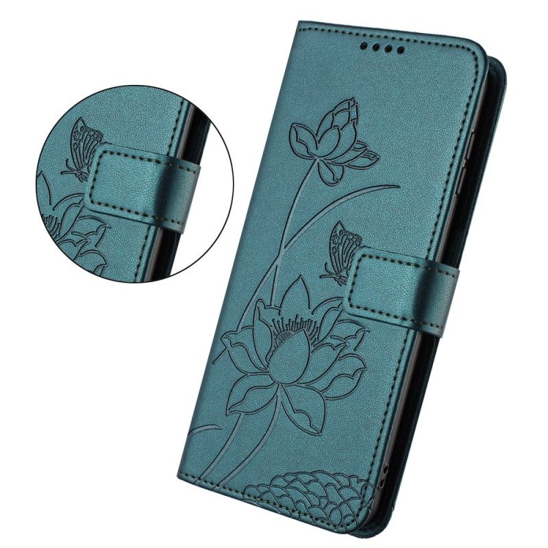 Skyddsfodral Xiaomi 15t Pro Blommönster Med Rem