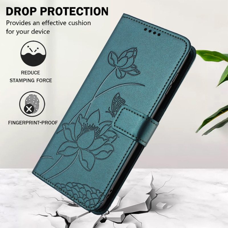 Skyddsfodral Xiaomi 15t Pro Blommönster Med Rem
