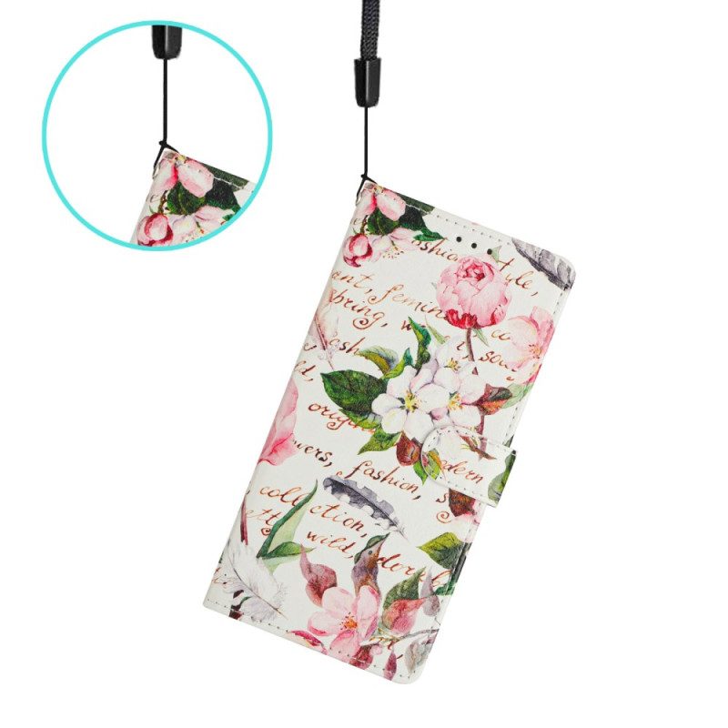 Skyddsfodral Xiaomi 15t Pro Gröna Blad Och Blommor
