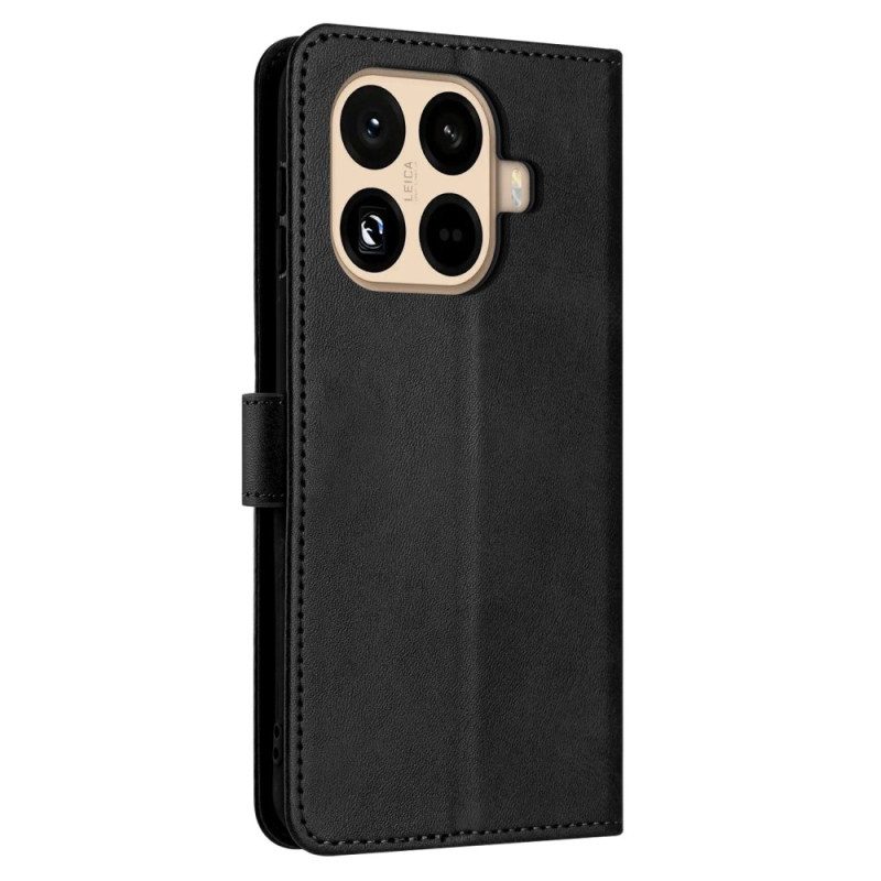 Skyddsfodral Xiaomi 15t Pro Lädermönster Med Rem