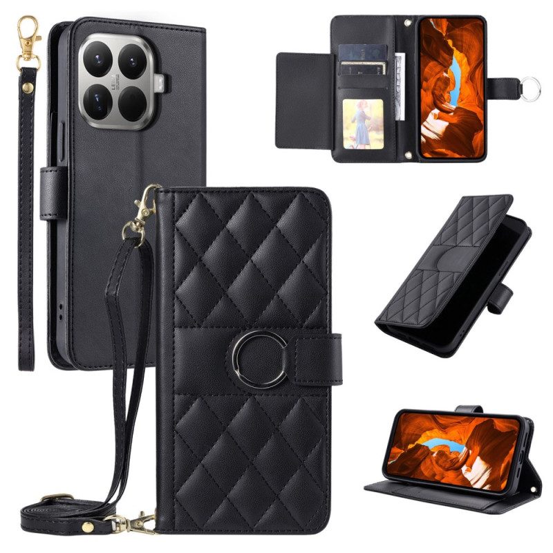 Skyddsfodral Xiaomi 15t Pro Quiltat Med Remmar