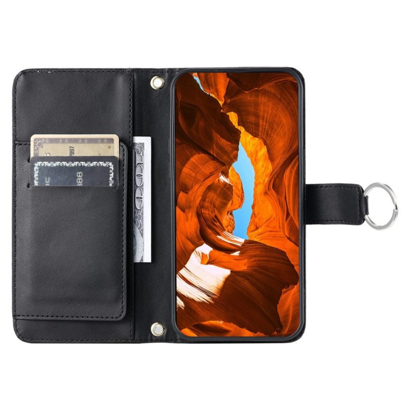 Skyddsfodral Xiaomi 15t Pro Quiltat Med Remmar