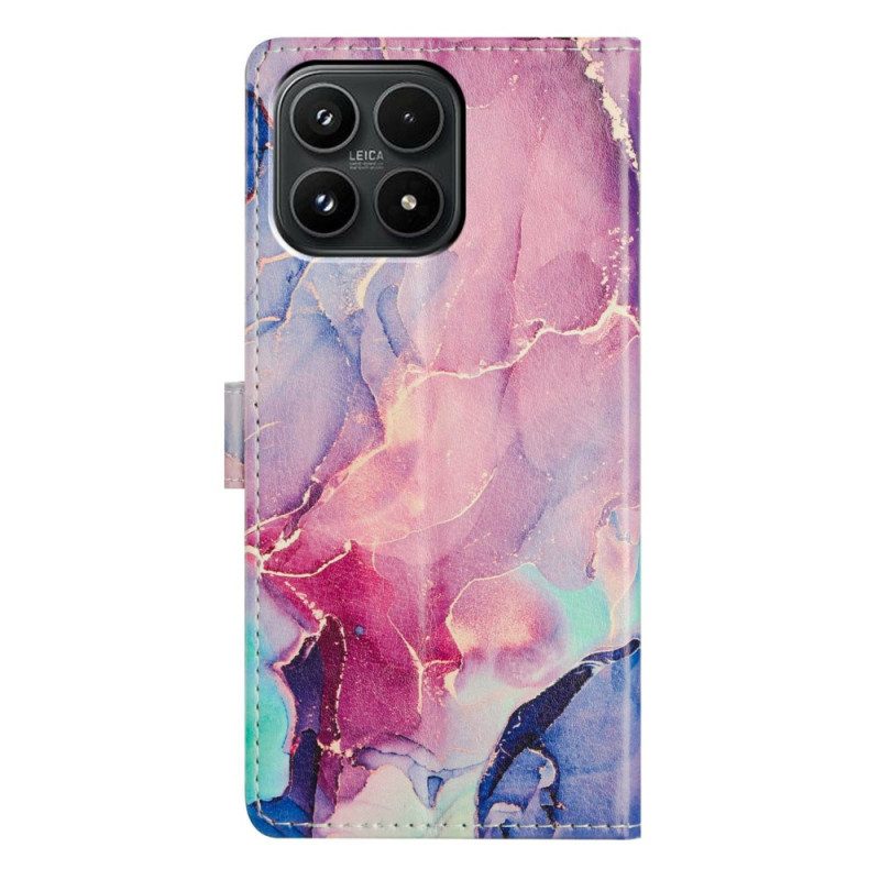 Skyddsfodral Xiaomi 17 Grön Och Rosa Marmor