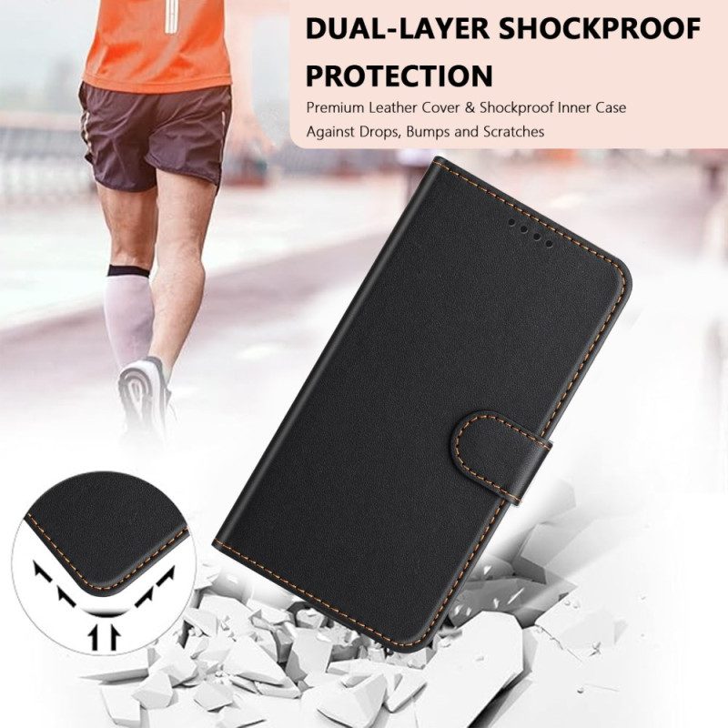 Skyddsfodral Xiaomi 17 Pro Enfärgad Lädereffekt