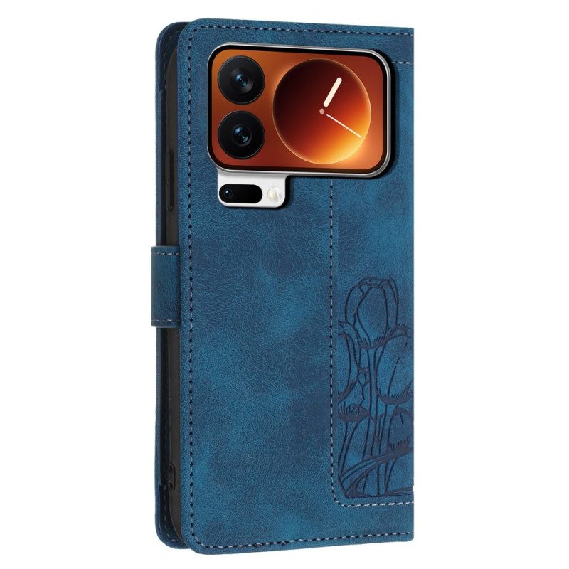 Skyddsfodral Xiaomi 17 Pro Plånbok Med Tulpandesign
