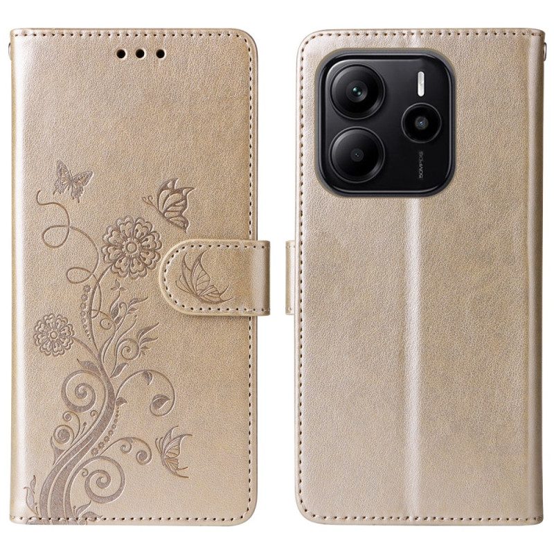 Skyddsfodral Xiaomi Redmi Note 14 4g Blommor
