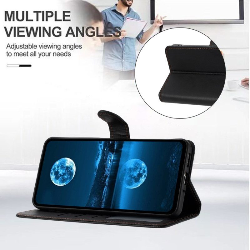 Skyddsfodral Xiaomi Redmi Note 14 5g Klassisk Konstläder Med Rem