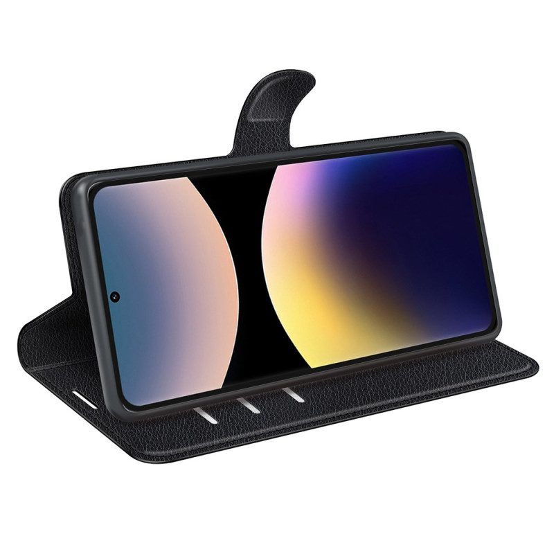 Skyddsfodral Xiaomi Redmi Note 14 Pro 4g Klassisk Litchi-imitation