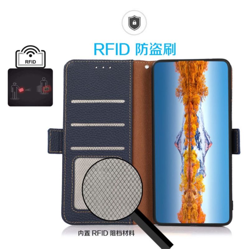 Skyddsfodral Xiaomi Redmi Note 14 Pro 5g Kazneh Rfid-skyddande Läder