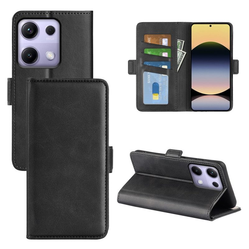 Skyddsfodral Xiaomi Redmi Note 14s Dubbel Magnetisk Spänne