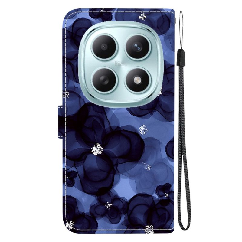 Skyddsfodral Xiaomi Redmi Note 15 5g Blå Blommor