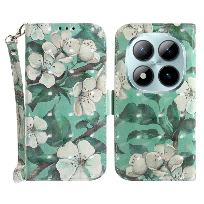 Skyddsfodral Xiaomi Redmi Note 15 Pro Plus 5g Akvarellblommor
