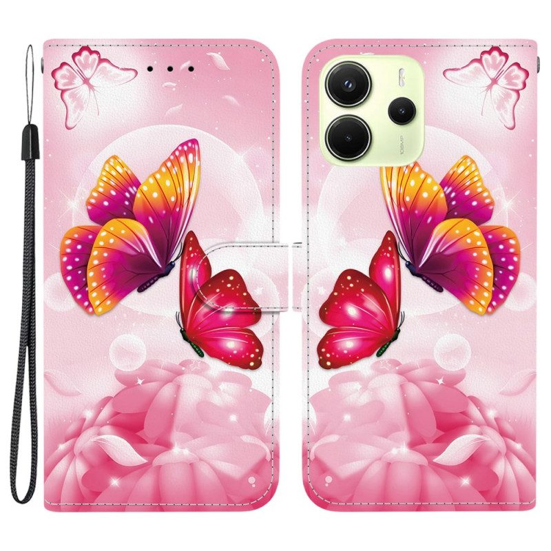 Xiaomi Redmi Note 14 4g Rosa Fjärilar