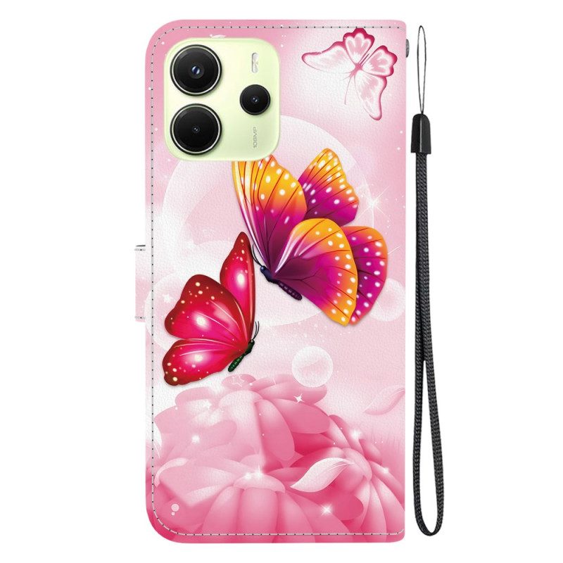 Xiaomi Redmi Note 14 4g Rosa Fjärilar