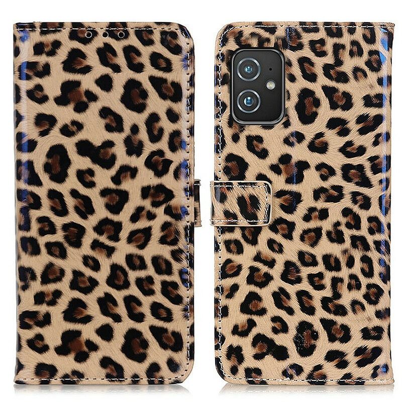 Fodral För Asus Zenfone 8 Enkel Leopard