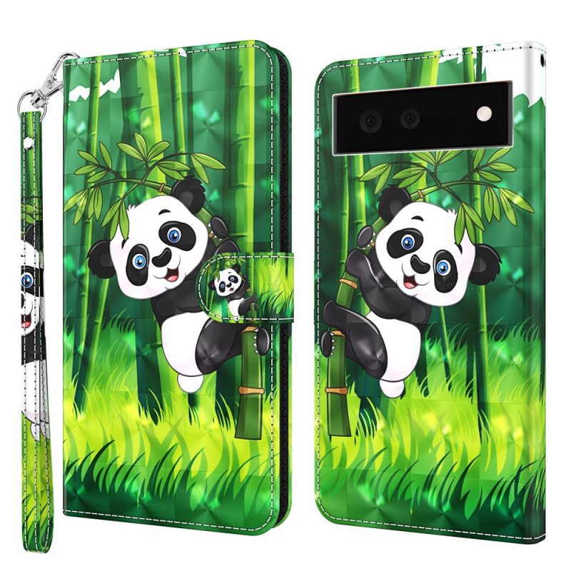 Fodral För Google Pixel 6 Panda Och Bambu