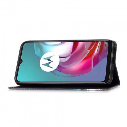 Fodral För Moto G10 / G30 Gyllene Rosor