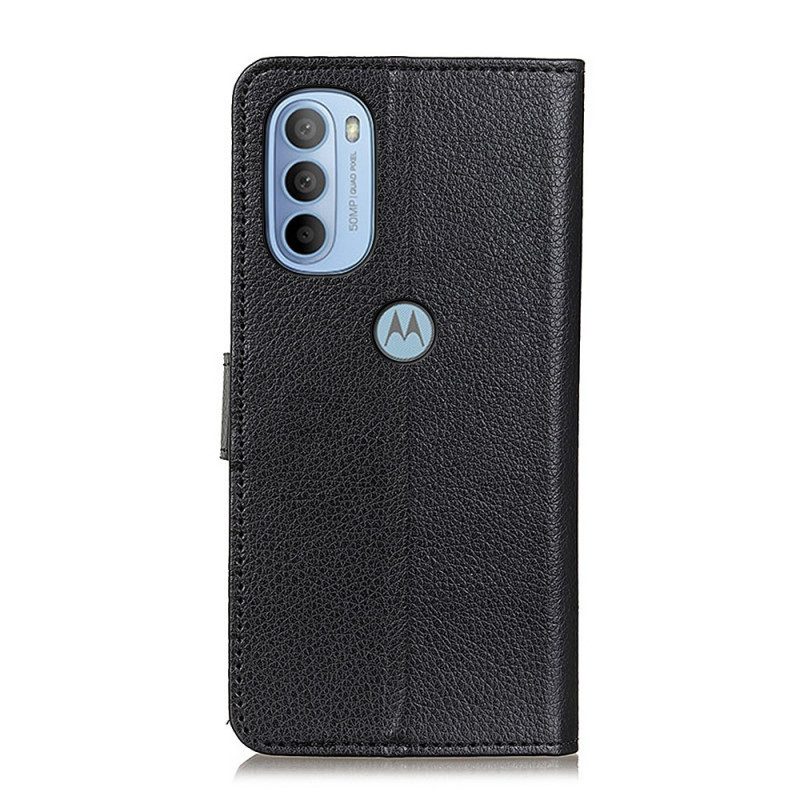 Fodral För Moto G31 / Moto G41 Traditionellt Litchi