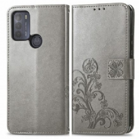 Fodral För Moto G50 Asiatiska Blommor